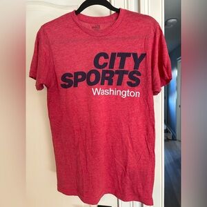 City Sports Washington Red t-shirt.